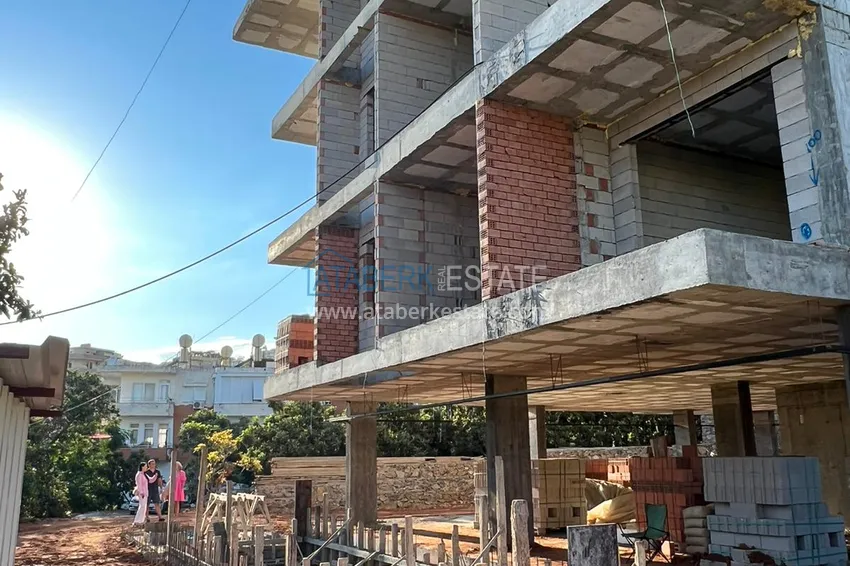 Apartamenty z widokiem na morze od dewelopera w centrum Alanyi — Plaża Kleopatra  13 