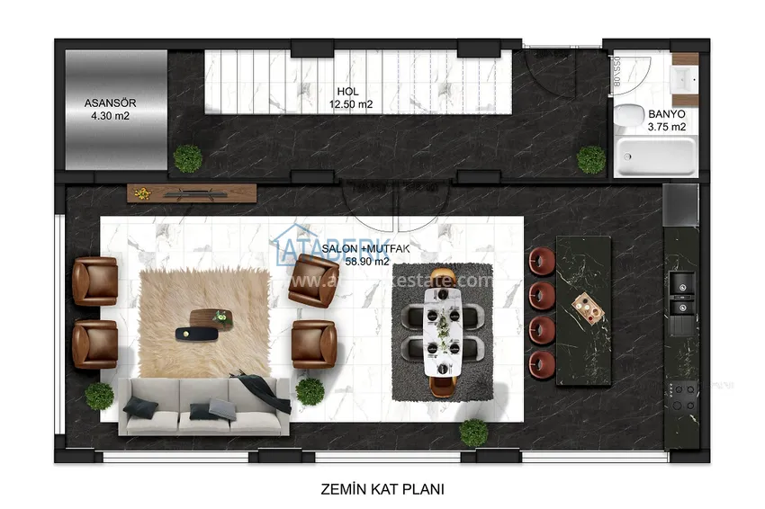Kupuj taniej Nowy luksusowy projekt w centrum Alanyi od dewelopera! Obywatelstwo jest gwarantowane  2 
