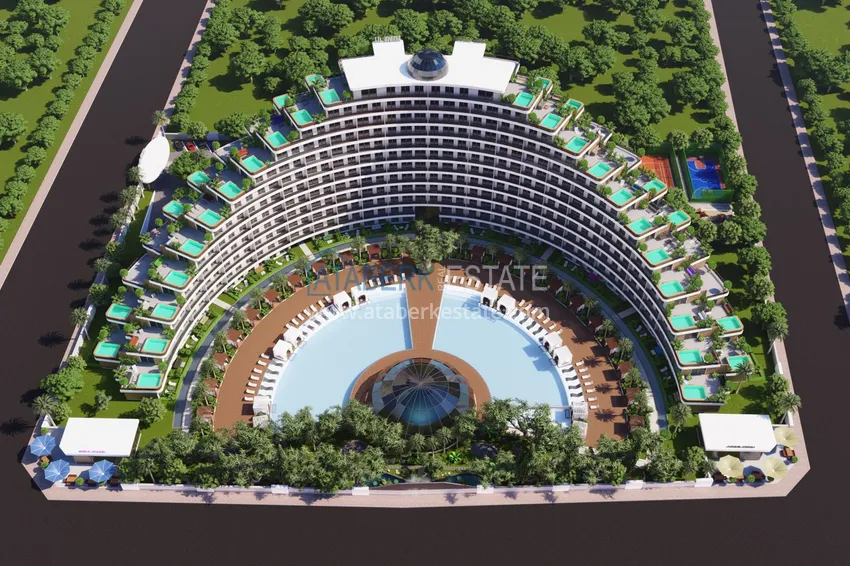 Kompleks mieszkaniowy typu hotelowego w budowie w Antalya — Altintash! Apartamenty bezpośrednio od niezawodnego dewelopera 1 