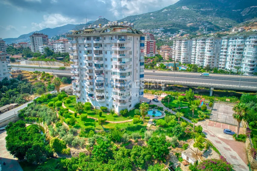 Apartamenty 3+1 z widokiem na morze w Alanyi, dzielnica Cikcilli - nieruchomości na podstawie zezwolenia na pobyt 1 