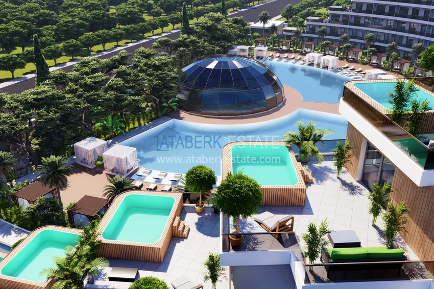 Kompleks mieszkaniowy typu hotelowego w budowie w Antalya — Altintash! Apartamenty bezpośrednio od niezawodnego dewelopera 4 