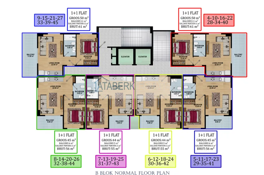 Kupuj taniej Apartamenty w nowym kompleksie mieszkalnym z infrastrukturą hotelową w Payallar, Alanya 8 