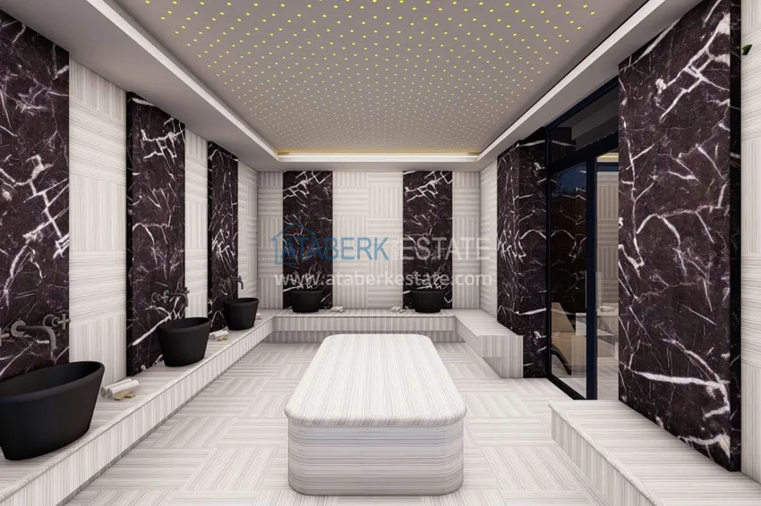 Nowy projekt inwestycyjny dla kompleksu mieszkalnego w Górnej Oba, Alanya 21 