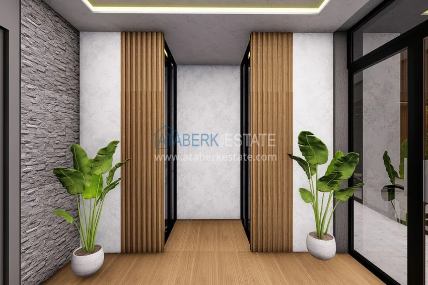 Nowy projekt inwestycyjny dla kompleksu mieszkalnego w Górnej Oba, Alanya 25 