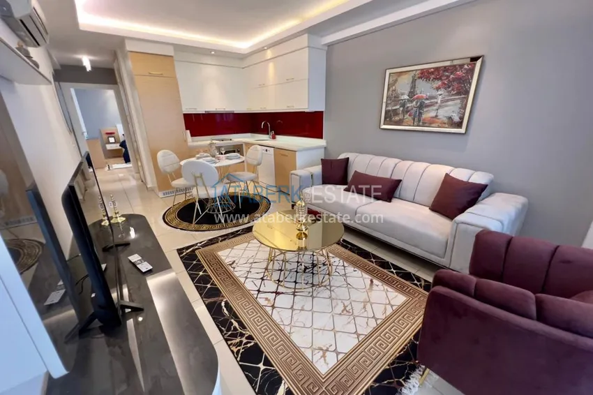 Kupuj Apartament 1+1 w Kestel nad brzegiem morza — z designerskim wnętrzem i przeszklonym balkonem 1 