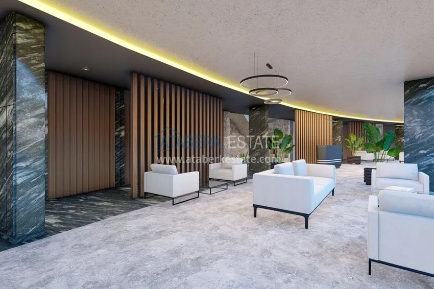 Nowy projekt inwestycyjny dla kompleksu mieszkalnego w Górnej Oba, Alanya 11 