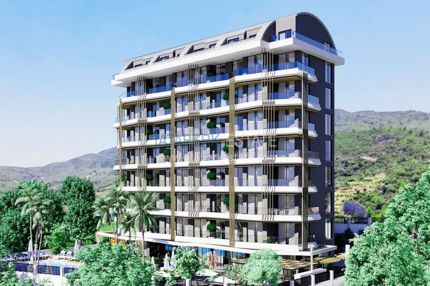 Nieruchomość inwestycyjna w budowie - Alanya, Demirtash. Obszar jest otwarty na zezwolenia na pobyt 2 