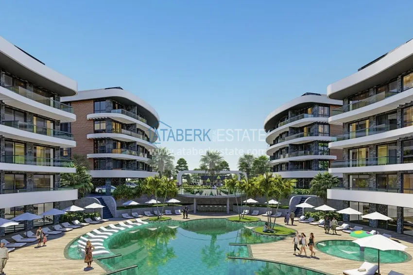Nowy projekt inwestycyjny dla kompleksu mieszkalnego w Górnej Oba, Alanya 5 