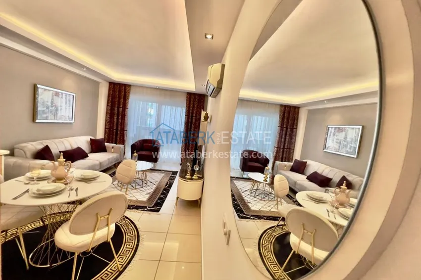 Kupuj Apartament 1+1 w Kestel nad brzegiem morza — z designerskim wnętrzem i przeszklonym balkonem 4 
