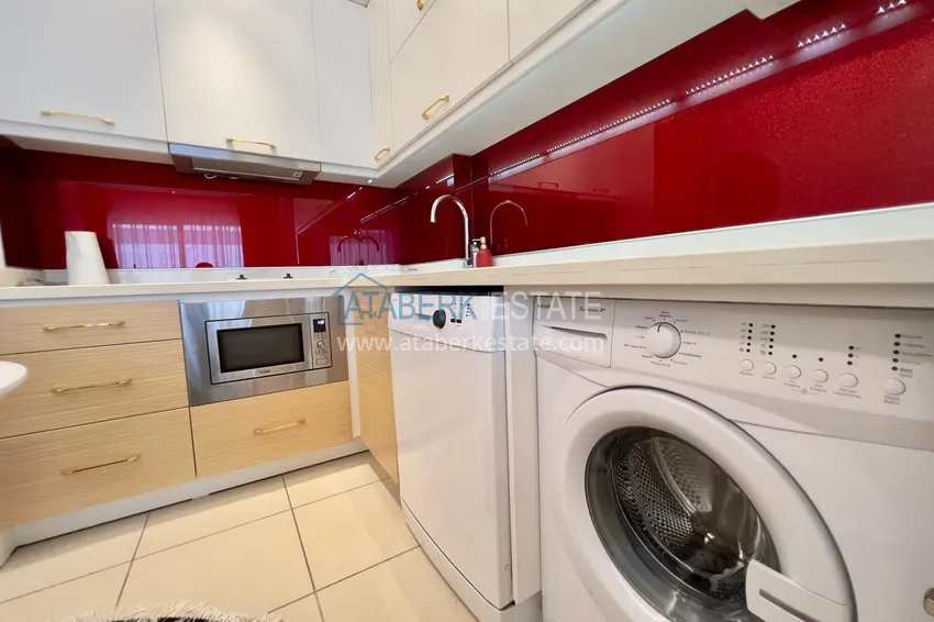Kupuj Apartament 1+1 w Kestel nad brzegiem morza — z designerskim wnętrzem i przeszklonym balkonem 5 