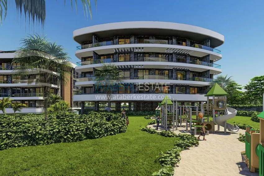 Nowy projekt inwestycyjny dla kompleksu mieszkalnego w Górnej Oba, Alanya 6 