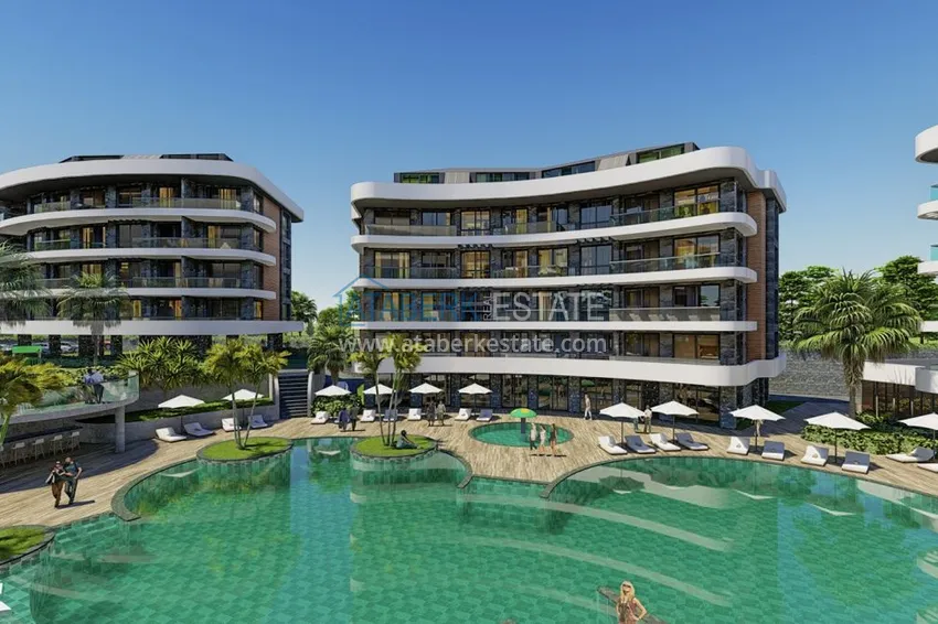 Nowy projekt inwestycyjny dla kompleksu mieszkalnego w Górnej Oba, Alanya 7 