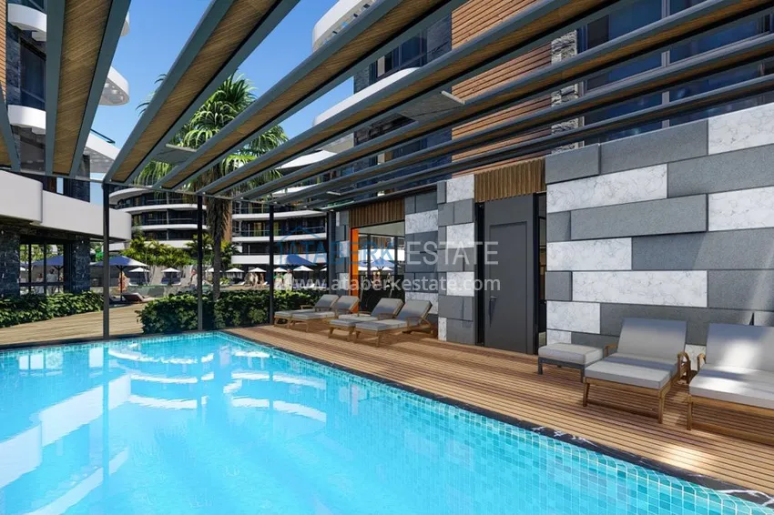 Nowy projekt inwestycyjny dla kompleksu mieszkalnego w Górnej Oba, Alanya 16 