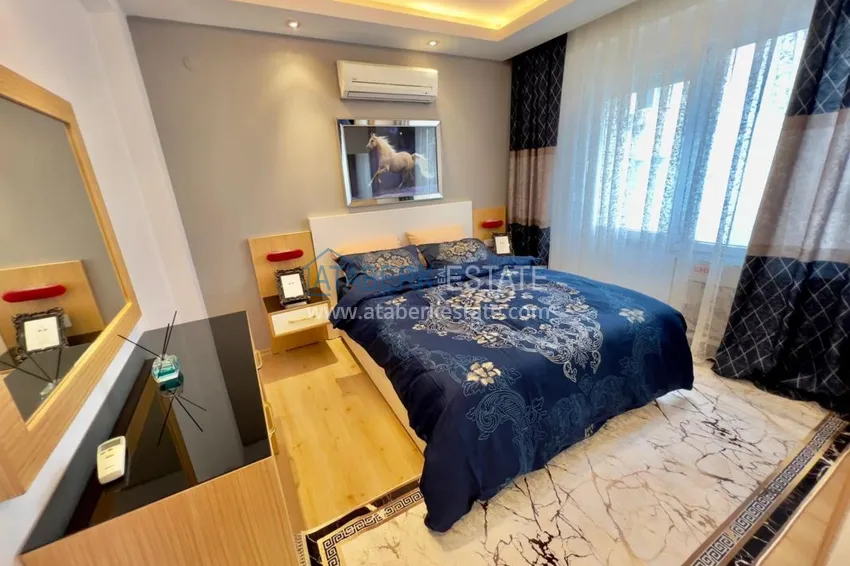 Kupuj Apartament 1+1 w Kestel nad brzegiem morza — z designerskim wnętrzem i przeszklonym balkonem 7 