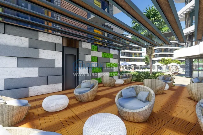 Nowy projekt inwestycyjny dla kompleksu mieszkalnego w Górnej Oba, Alanya 17 