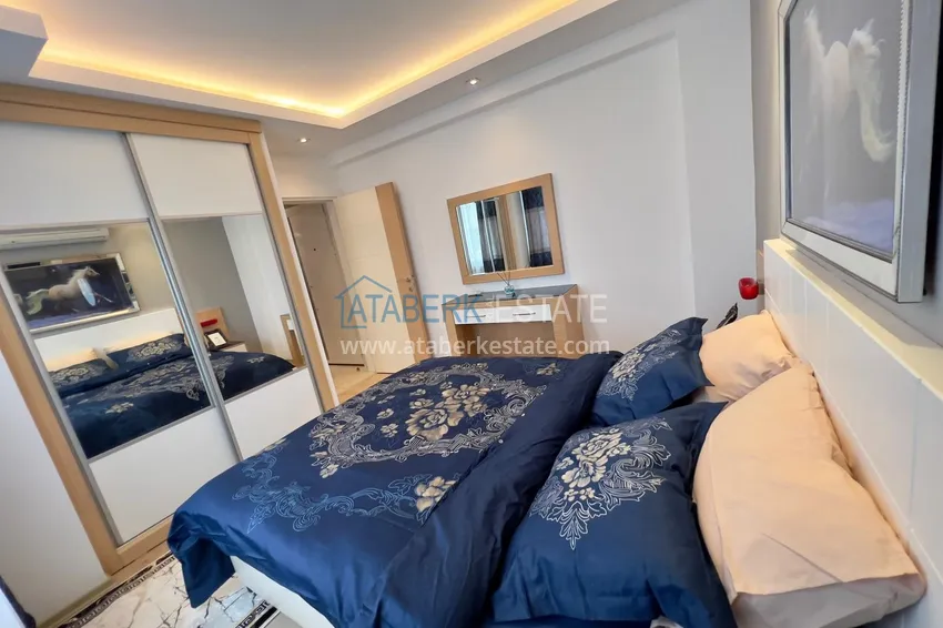 Kupuj Apartament 1+1 w Kestel nad brzegiem morza — z designerskim wnętrzem i przeszklonym balkonem 8 