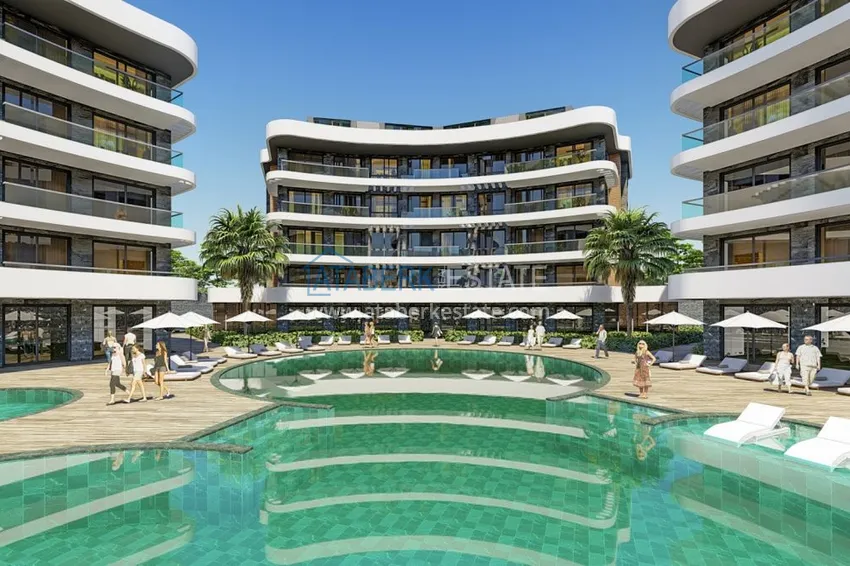 Nowy projekt inwestycyjny dla kompleksu mieszkalnego w Górnej Oba, Alanya 9 