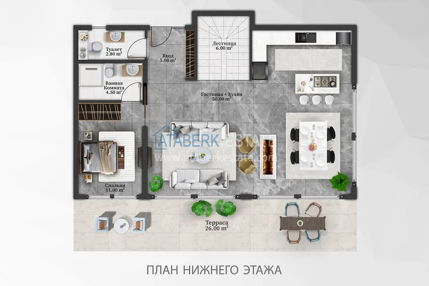 Kupuj taniej Wille w Alanyi, górska dzielnica Bektash - luksusowe nieruchomości w budowie 1 
