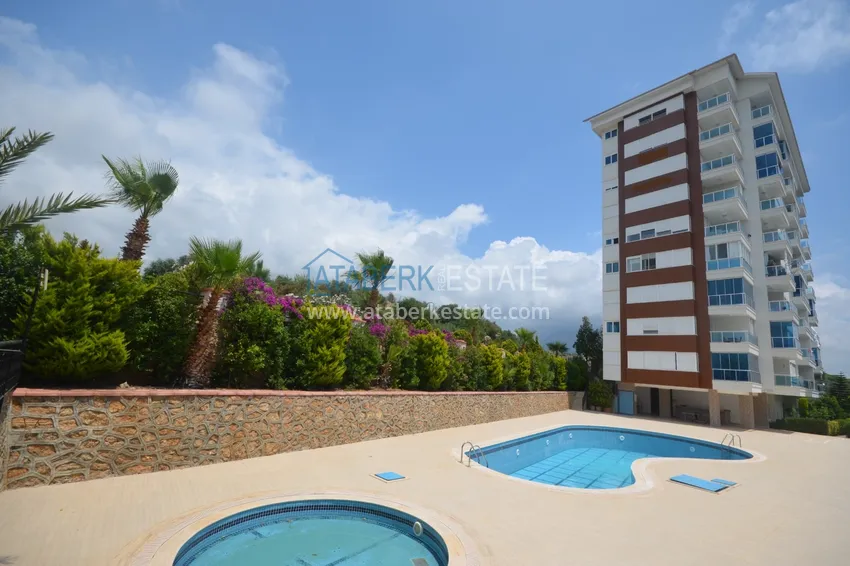 Dwupoziomowy penthouse z widokiem na morze i góry, Tosmur — Alanya 1 