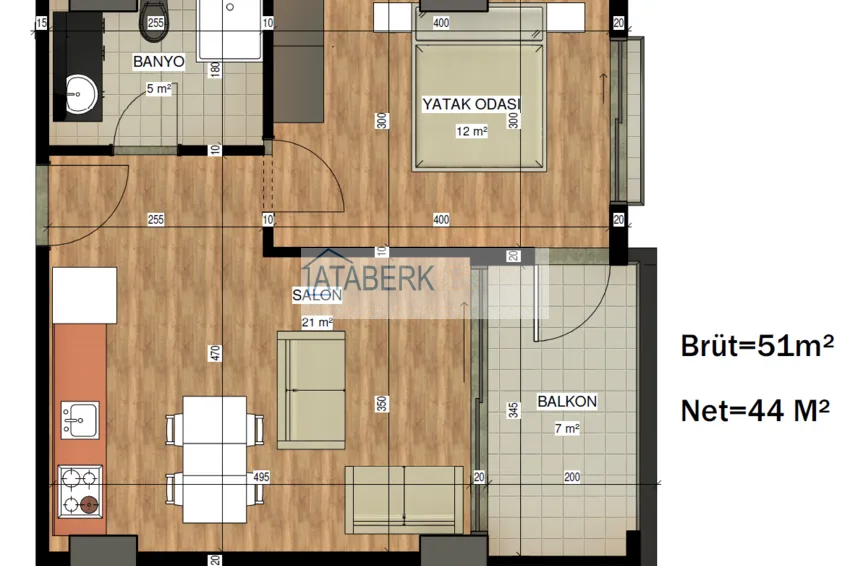 Kupuj taniej Apartament z jedną sypialnią w komfortowej rezydencji w Alanyi, Avsallar. Nadaje się do wynajmu krótkoterminowego  2 