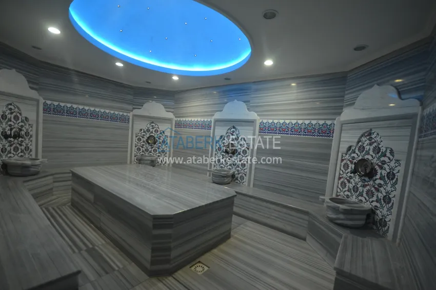 Dwupoziomowy penthouse z widokiem na morze i góry, Tosmur — Alanya 18 