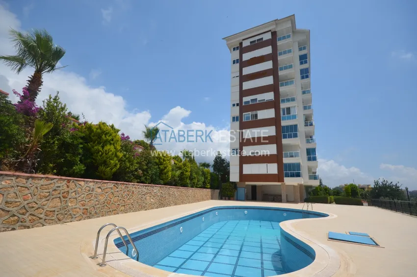 Dwupoziomowy penthouse z widokiem na morze i góry, Tosmur — Alanya 2 