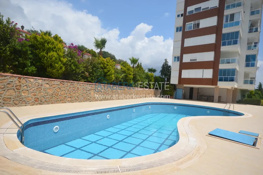 Dwupoziomowy penthouse z widokiem na morze i góry, Tosmur — Alanya 3 