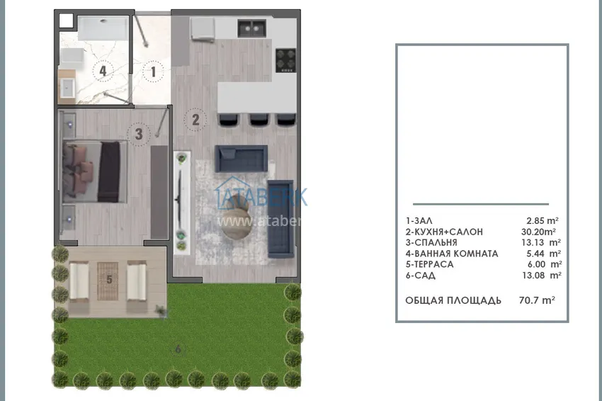 Kupuj taniej Nowy projekt kompleksowy w budowie z koncepcją 5-gwiazdkowego hotelu — Antalya, Altintash 2 