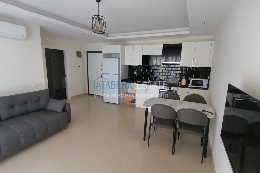 Kupuj  Umeblowany apartament 1+1 z częściowym widokiem na morze, Avsallar — Alanya 1 
