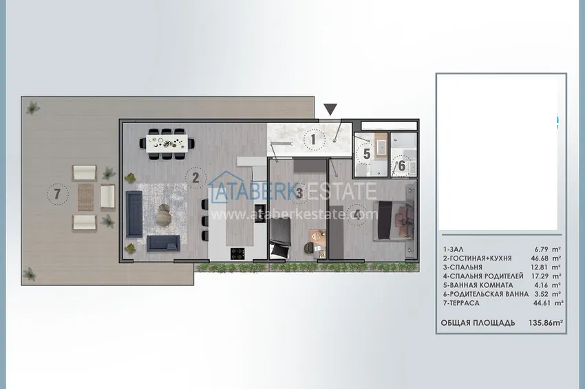 Kupuj taniej Nowy projekt kompleksowy w budowie z koncepcją 5-gwiazdkowego hotelu — Antalya, Altintash 7 