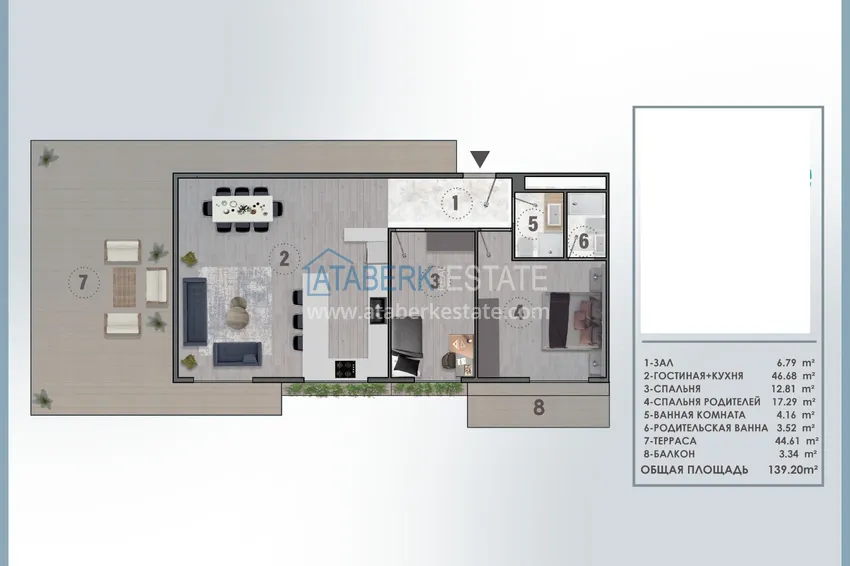 Kupuj taniej Nowy projekt kompleksowy w budowie z koncepcją 5-gwiazdkowego hotelu — Antalya, Altintash 6 