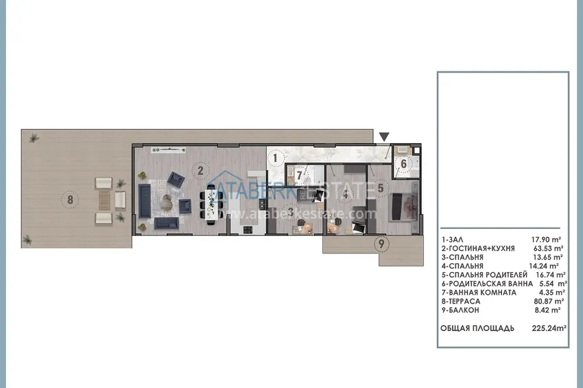 Kupuj taniej Nowy projekt kompleksowy w budowie z koncepcją 5-gwiazdkowego hotelu — Antalya, Altintash 10 