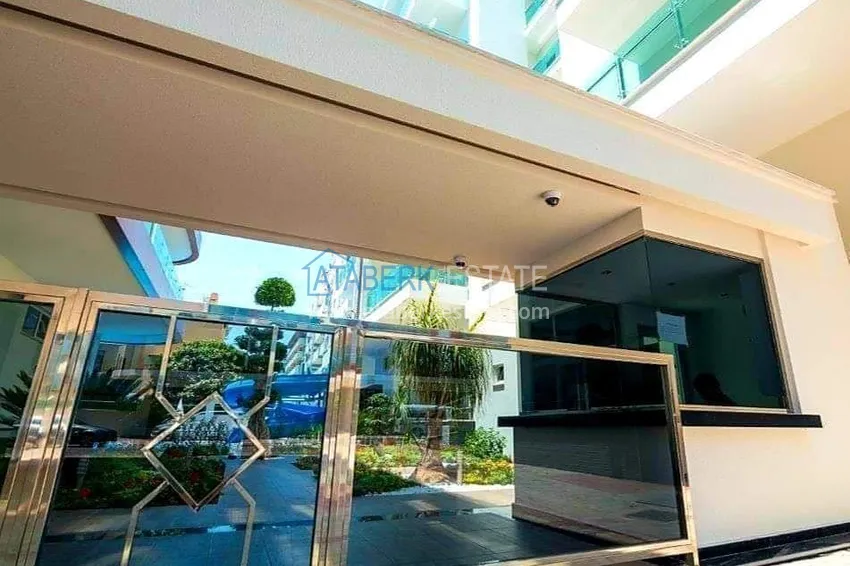 Umeblowany apartament 2+1 z widokiem na góry i morze, centrum Alanya Plaża Kleopatra 5 