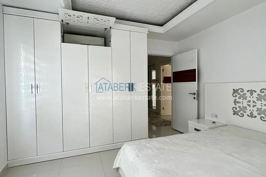 Kupuj  Umeblowany apartament 2+1 z widokiem na góry i morze, centrum Alanya Plaża Kleopatra 7 