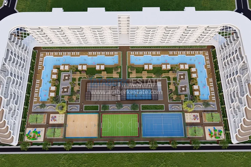Nowy projekt kompleksowy w budowie z koncepcją 5-gwiazdkowego hotelu — Antalya, Altintash 9 