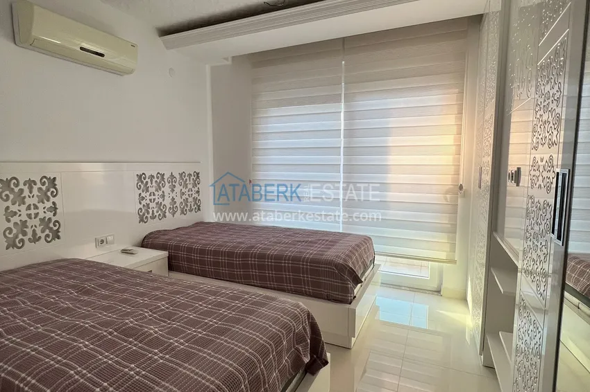 Kupuj  Umeblowany apartament 2+1 z widokiem na góry i morze, centrum Alanya Plaża Kleopatra 8 