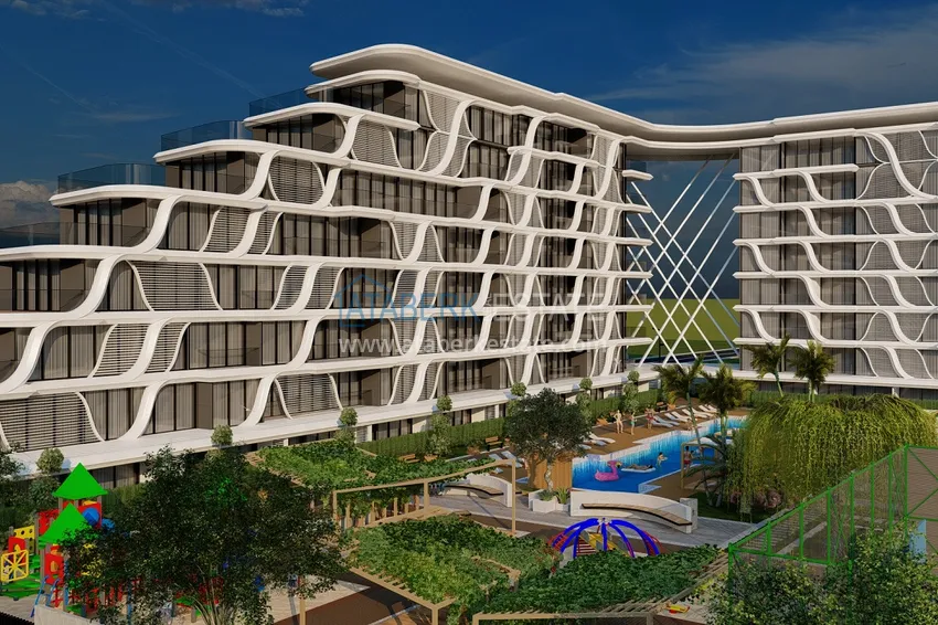 Nowy projekt kompleksowy w budowie z koncepcją 5-gwiazdkowego hotelu — Antalya, Altintash 2 
