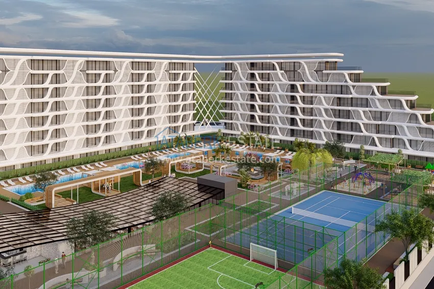 Nowy projekt kompleksowy w budowie z koncepcją 5-gwiazdkowego hotelu — Antalya, Altintash 3 