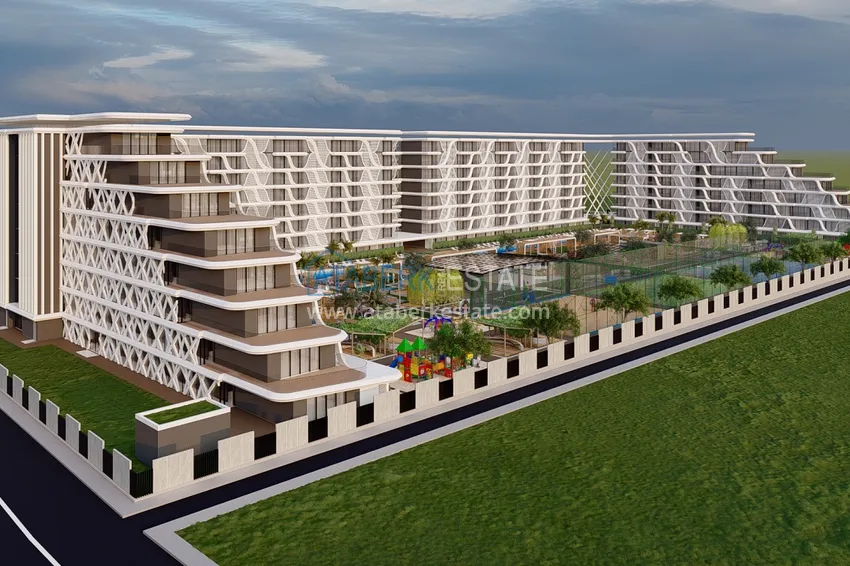Nowy projekt kompleksowy w budowie z koncepcją 5-gwiazdkowego hotelu — Antalya, Altintash 1 
