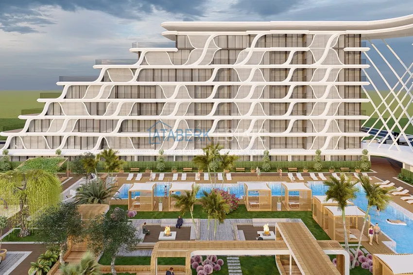Nowy projekt kompleksowy w budowie z koncepcją 5-gwiazdkowego hotelu — Antalya, Altintash 4 