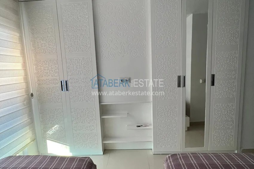 Kupuj  Umeblowany apartament 2+1 z widokiem na góry i morze, centrum Alanya Plaża Kleopatra 9 