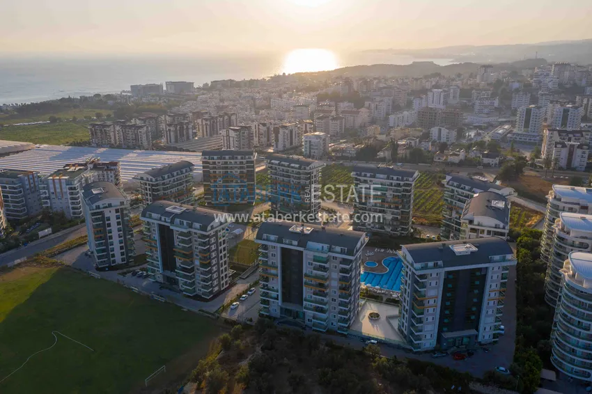 Umeblowany apartament 1+1 z częściowym widokiem na morze, Avsallar — Alanya 4 