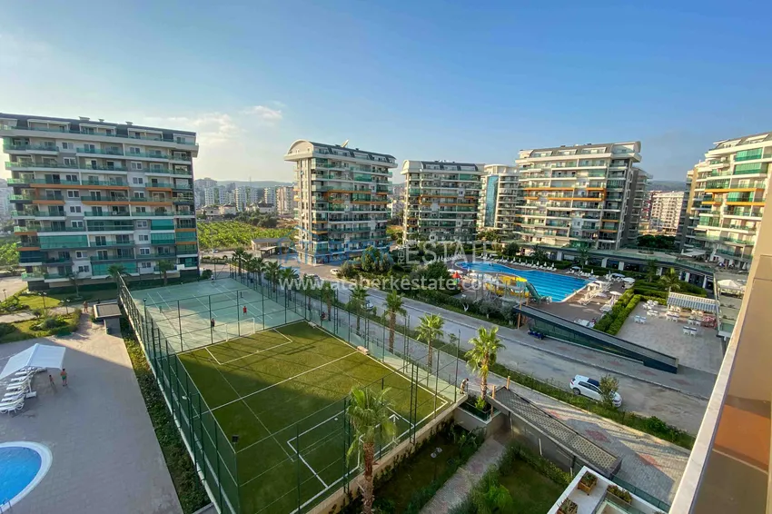 Umeblowany apartament 1+1 z częściowym widokiem na morze, Avsallar — Alanya 12 