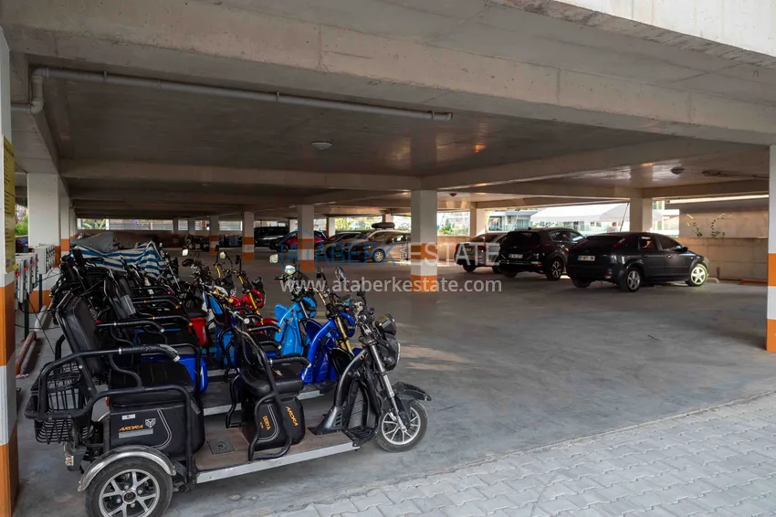 Umeblowany apartament 1+1 z częściowym widokiem na morze, Avsallar — Alanya 18 