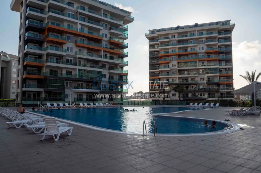 Umeblowany apartament 1+1 z częściowym widokiem na morze, Avsallar — Alanya 20 