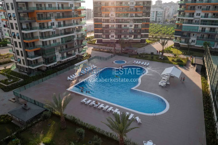 Umeblowany apartament 1+1 z częściowym widokiem na morze, Avsallar — Alanya 33 