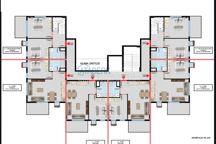 Kupuj taniej Apartamenty od dewelopera w dzielnicy Oba, Alanya  5 