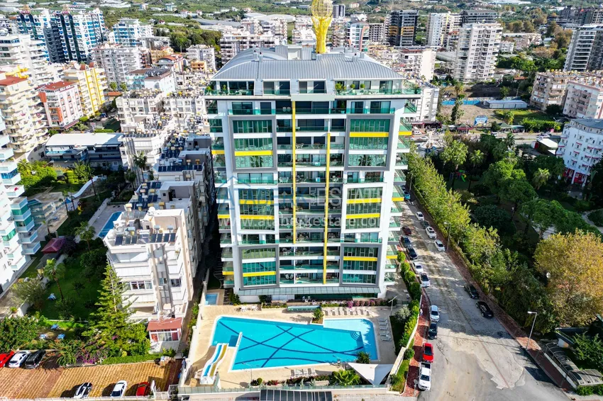 Apartament 1+1 z meblami i widokiem na morze, Mahmutlar - Alanya 3 