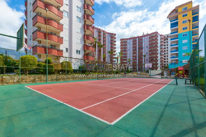 Apartament 3+1 z meblami, widokiem na góry i morze — Alanya, dzielnica Mahmutlar 13 
