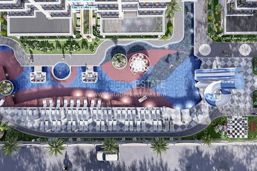 Nowy projekt inwestycyjny luksusowego kompleksu mieszkalnego w rejonie Oba 13 